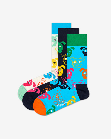 Happy Socks Dog Gift Box Ponožky 3 páry